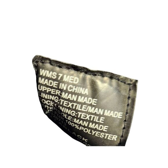 Totes Bella Boots WMS 7 MED Ankle Quilted Boots Black Faux Fur Leather Side Zip. - Picture 6 of 6